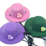 Cute Duck Cosplay Pet Hat with Adjustable Strap for Cats and Dogs - GreenFur