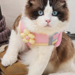 Cute Flower 3 Colors Option Pet Harness and Leash Set - GreenFur