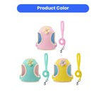 Cute Flower 3 Colors Option Pet Harness and Leash Set - GreenFur