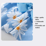 Cute Flower Pattern Pet Apparel Dress with Bow - GreenFur