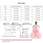 Cute Flower Pattern Pink Pet Apparel Dress with Bow - GreenFur