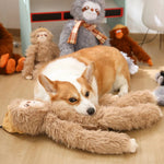 Cute Grey Sloth Style Hangable Squeaky Crinkly Dog Companion Toy - GreenFur