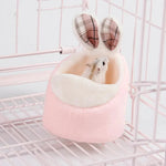 Cute Hamster Warm Bed House Cusion, Pink - GreenFur