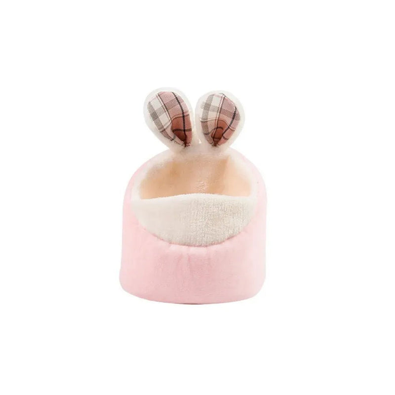 Cute Hamster Warm Bed House Cusion, Pink - GreenFur
