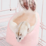 Cute Hamster Warm Bed House Cusion, Pink - GreenFur