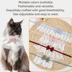 Cute Knitting Pattern Decorative Neckwear Cat Bandana - GreenFur