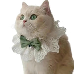 Cute Knitting Pattern Decorative Neckwear Cat Bandana - GreenFur