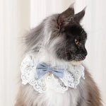 Cute Knitting Pattern Decorative Neckwear Cat Bandana - GreenFur