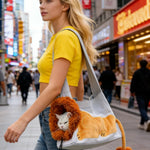 Cute Lion 3 Colors Design Pet Outdoor Bag - GreenFur