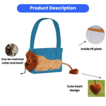 Cute Lion 3 Colors Design Pet Outdoor Bag - GreenFur