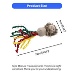 Cute Lion Style Waffle Fabric Catnip Cat Toy with Crinkle Paper - GreenFur
