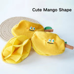 Cute Mango Shape Interactive Plush Dog Snuffle Toy with Crinkle Paper - GreenFur