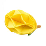 Cute Mango Shape Interactive Plush Dog Snuffle Toy with Crinkle Paper - GreenFur