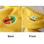 Cute Mango Shape Interactive Plush Dog Snuffle Toy with Crinkle Paper - GreenFur