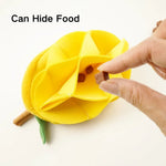 Cute Mango Shape Interactive Plush Dog Snuffle Toy with Crinkle Paper - GreenFur