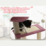 Cute Multi - Level Cat Tower Cozy Kitty Condo for Small and Medium Cats - GreenFur