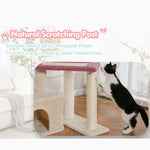 Cute Multi - Level Cat Tower Cozy Kitty Condo for Small and Medium Cats - GreenFur