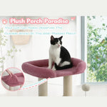 Cute Multi - Level Cat Tower Cozy Kitty Condo for Small and Medium Cats - GreenFur