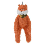 Cute Orange Fox Style Hangable Squeaky Crinkly Dog Companion Toy - GreenFur