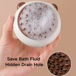 Cute Panda Design Silicone Pet Massage Bath Brush - GreenFur