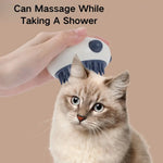 Cute Panda Design Silicone Pet Massage Bath Brush - GreenFur