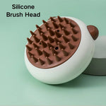 Cute Panda Design Silicone Pet Massage Bath Brush - GreenFur
