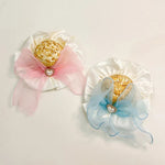 Cute Pet Bowknot Hat with Lace and Heart Decorations - GreenFur