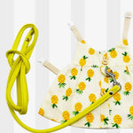Cute Pineapple Print Rabbit Clothing Accessories and Leash Set - GreenFur