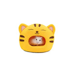Cute Plush Small Animal Cave Nest Hamster Pet Bed - GreenFur