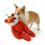 Cute Red Fox Style Hangable Squeaky Crinkly Dog Companion Toy - GreenFur