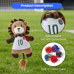 Cute Soft Crinkle FPF Pet Plush Toy - Lion - GreenFur