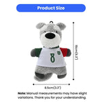 Cute Soft Crinkle FPF Pet Plush Toy - Schnauzer - GreenFur