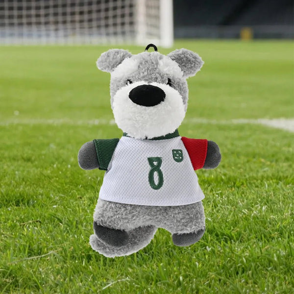 Cute Soft Crinkle FPF Pet Plush Toy - Schnauzer - GreenFur