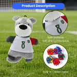 Cute Soft Crinkle FPF Pet Plush Toy - Schnauzer - GreenFur