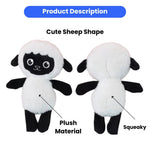 Cute Soft Squeaky Lamb Shaped Pet Dog Plush Toy - GreenFur