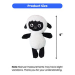 Cute Soft Squeaky Lamb Shaped Pet Dog Plush Toy - GreenFur