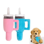 Cute Squeaky Dog Toys Cup Dog Birthday Toy for Aggressive Chewers - GreenFur