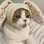 Cute Warm Bunny Ears Pet Hat for Cats and Dogs - GreenFur