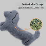 Dachshund Plush Cat Toy with Catnip and Crinkle Paper - GreenFur
