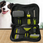 Dematting Tool Slicker Brush Nail File 6pcs Pet Grooming Kit - GreenFur