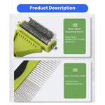 Dematting Tool Slicker Brush Nail File 6pcs Pet Grooming Kit - GreenFur