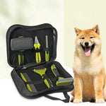 Dematting Tool Slicker Brush Nail File 6pcs Pet Grooming Kit - GreenFur