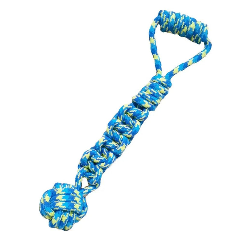 Dental Cleaning and Teeth Care Durable Cotton Rope Dog Toy - GreenFur