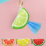 Designer Fruit - Shaped Pet Waste Zip Bag Dispenser with Carabiner - GreenFur