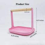 Detachable Bird Training Stand Tabletop Parrot Perch Wood Platform Toy - GreenFur