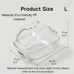Detachable Clear Anti - Splash Durable PP Hamster Bathroom - GreenFur