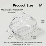 Detachable Clear Anti - Splash Durable PP Hamster Bathroom - GreenFur