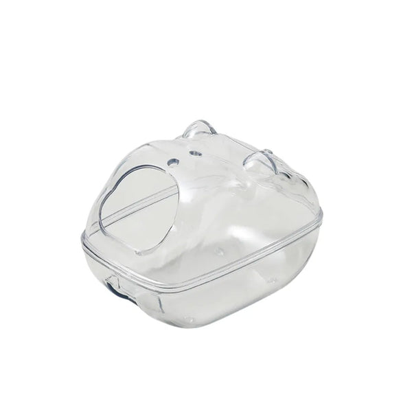 Detachable Clear Anti - Splash Durable PP Hamster Bathroom - GreenFur