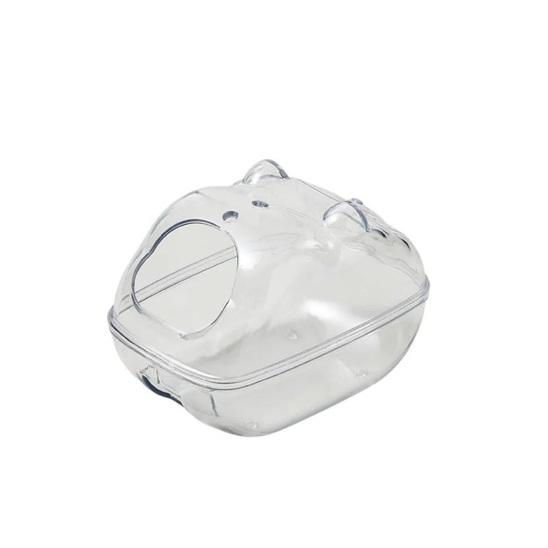 Detachable Clear Anti - Splash Durable PP Hamster Bathroom - GreenFur