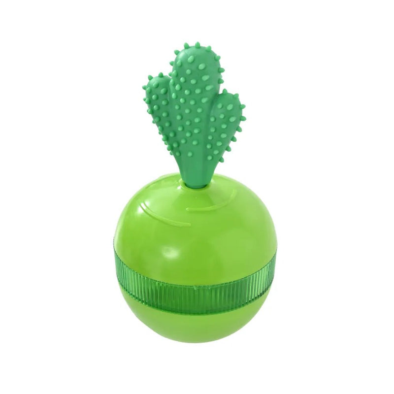 Detachable Green Radish Cactus Treat Dispensing Dog Tumble Toy - GreenFur